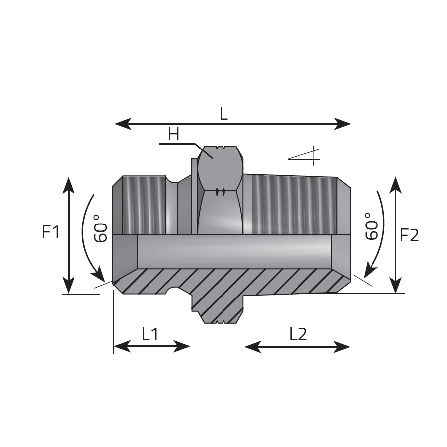 ADAPTER MALE BSPP - MALE NPT