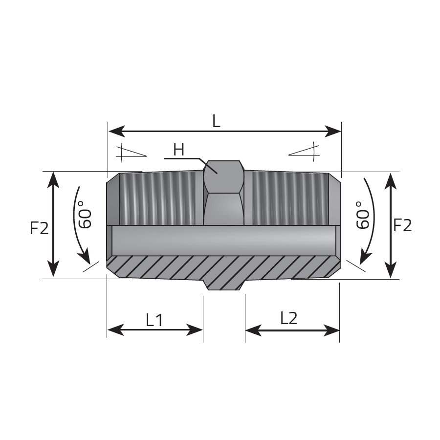 ADAPTER MALE BSPT - MALE BSPT -  Vitillo