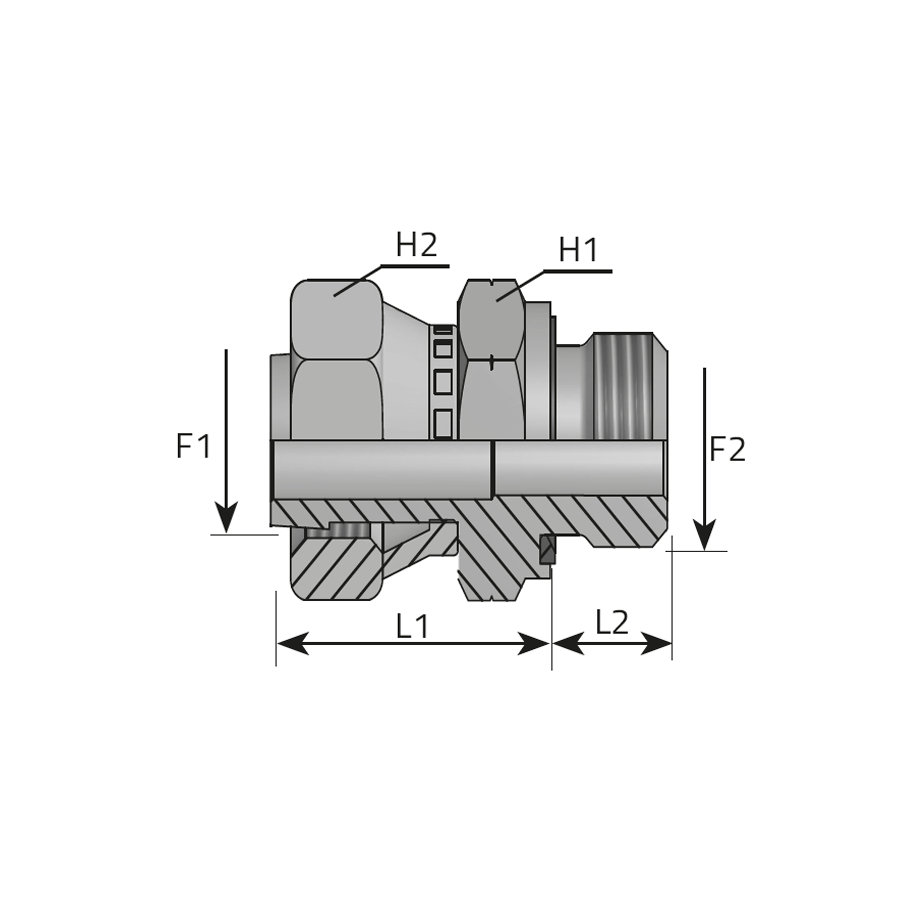 ADAPTOR FEMALE ORFS - MALE METRIC FORM E -  Vitillo