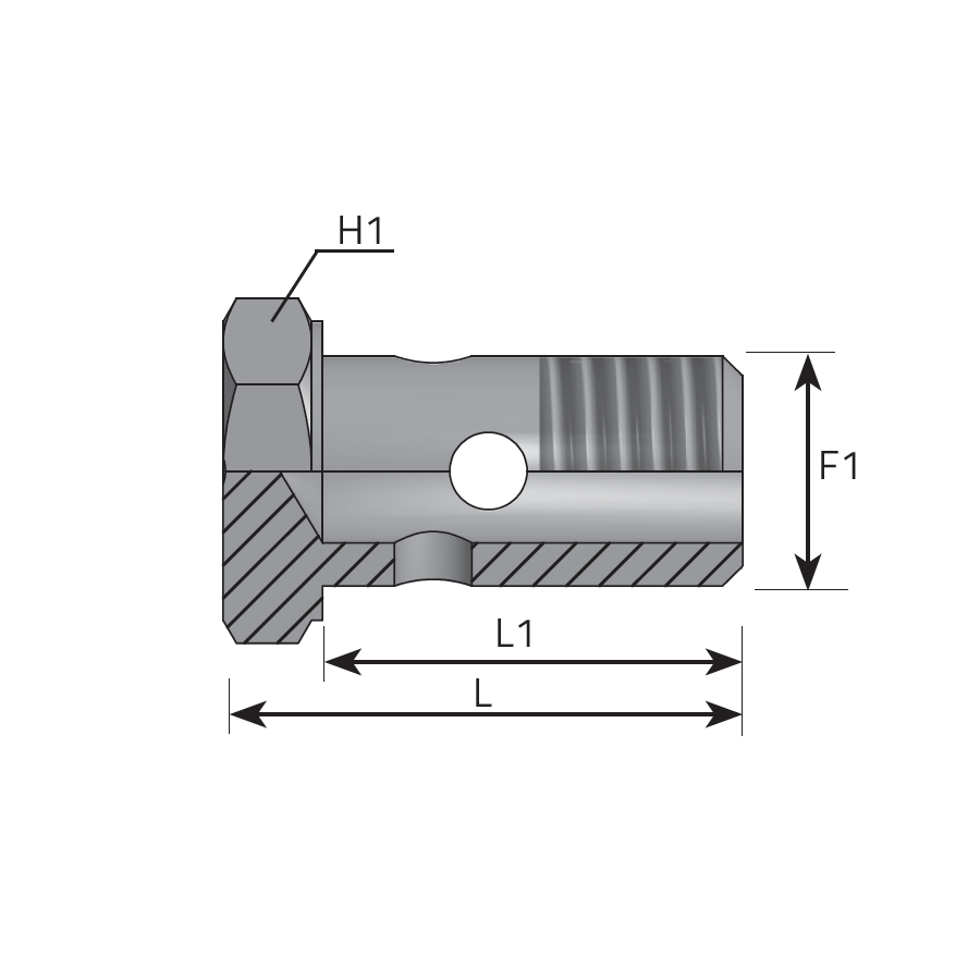 BULLONE FORATO - GAS CILINDRICO -  Vitillo