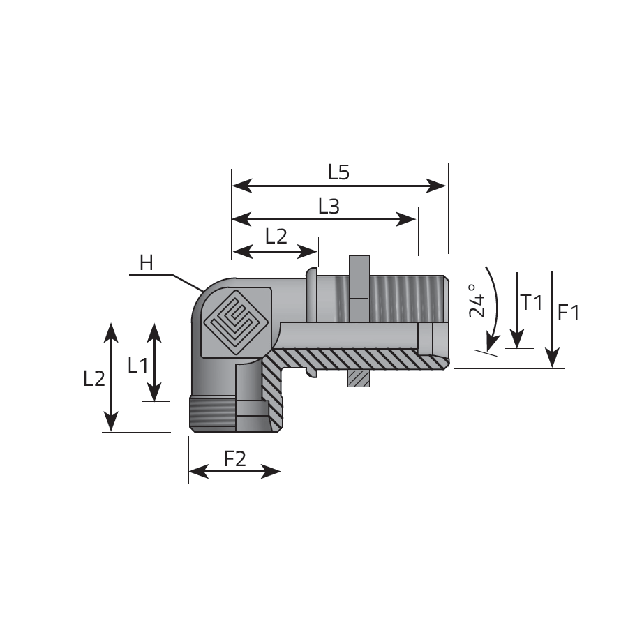 DIN MALE BULKHEAD ELBOW-DIN MALE -  Vitillo