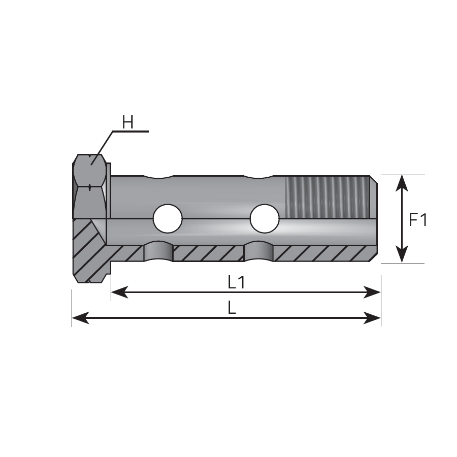 DOUBLE METRIC BOLT -  Vitillo