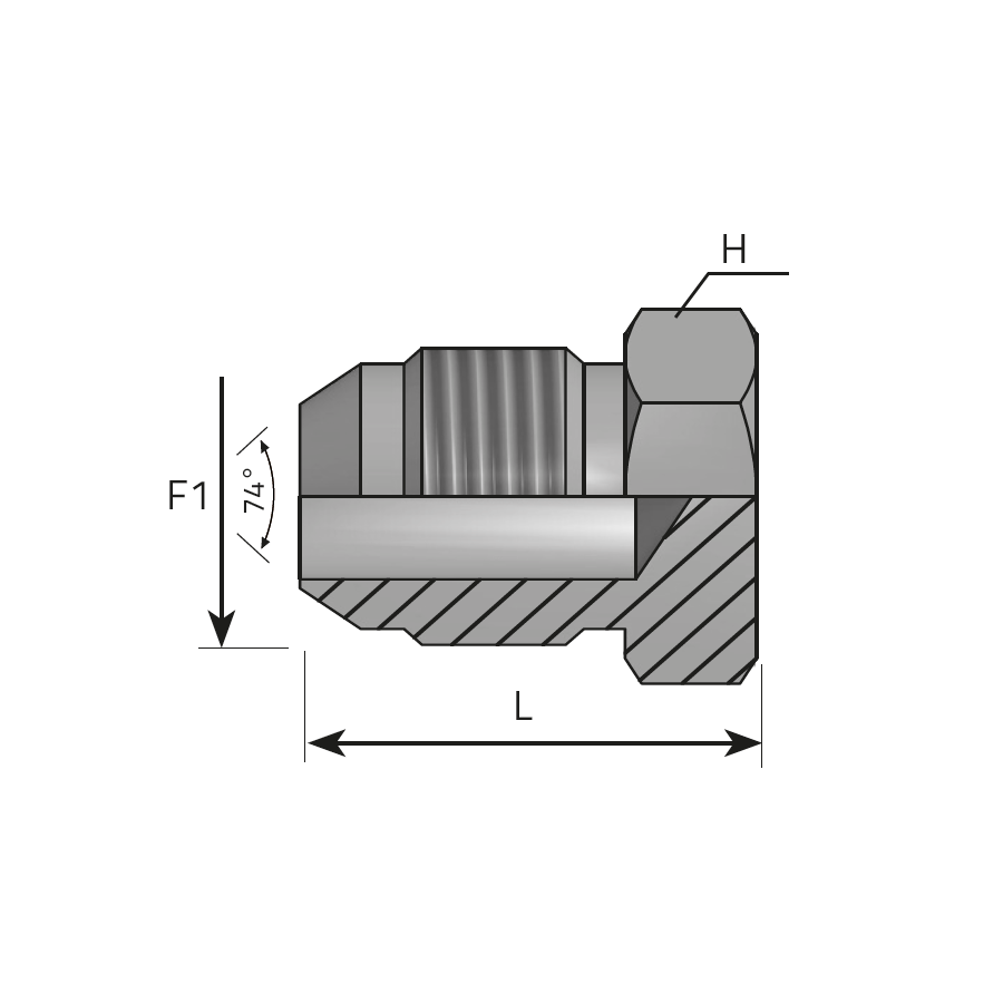 MALE PLUG JIC