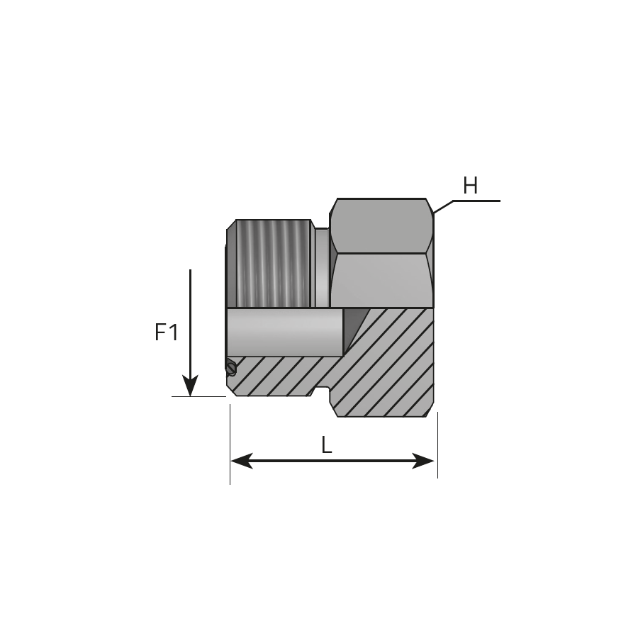 MALE PLUG UNF/UN-2A -  Vitillo