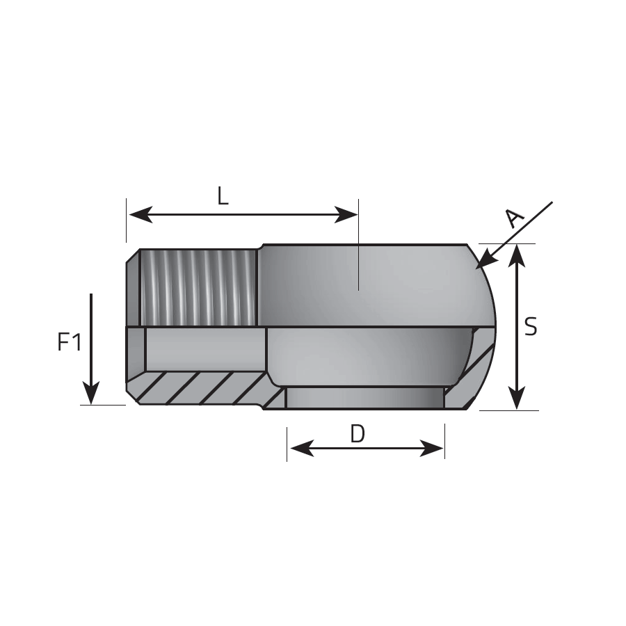 METRIC BANJO - MALE BSPP