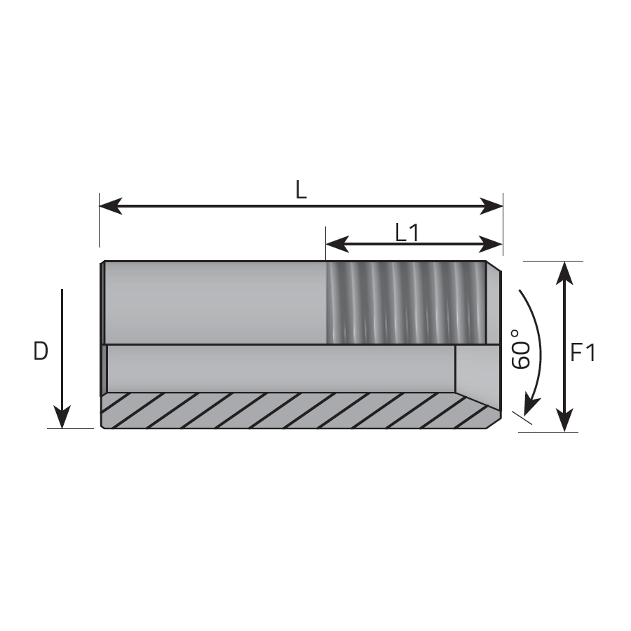 WELDING METRIC UNION MALE