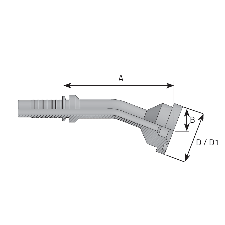 FLANGIA 22.5° SAE J518 3000 PSI INTERA