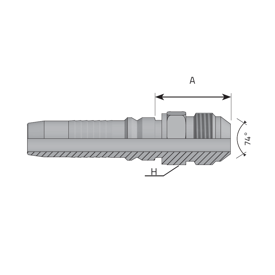 INTERLOCK JIC 37° MALE -  Vitillo