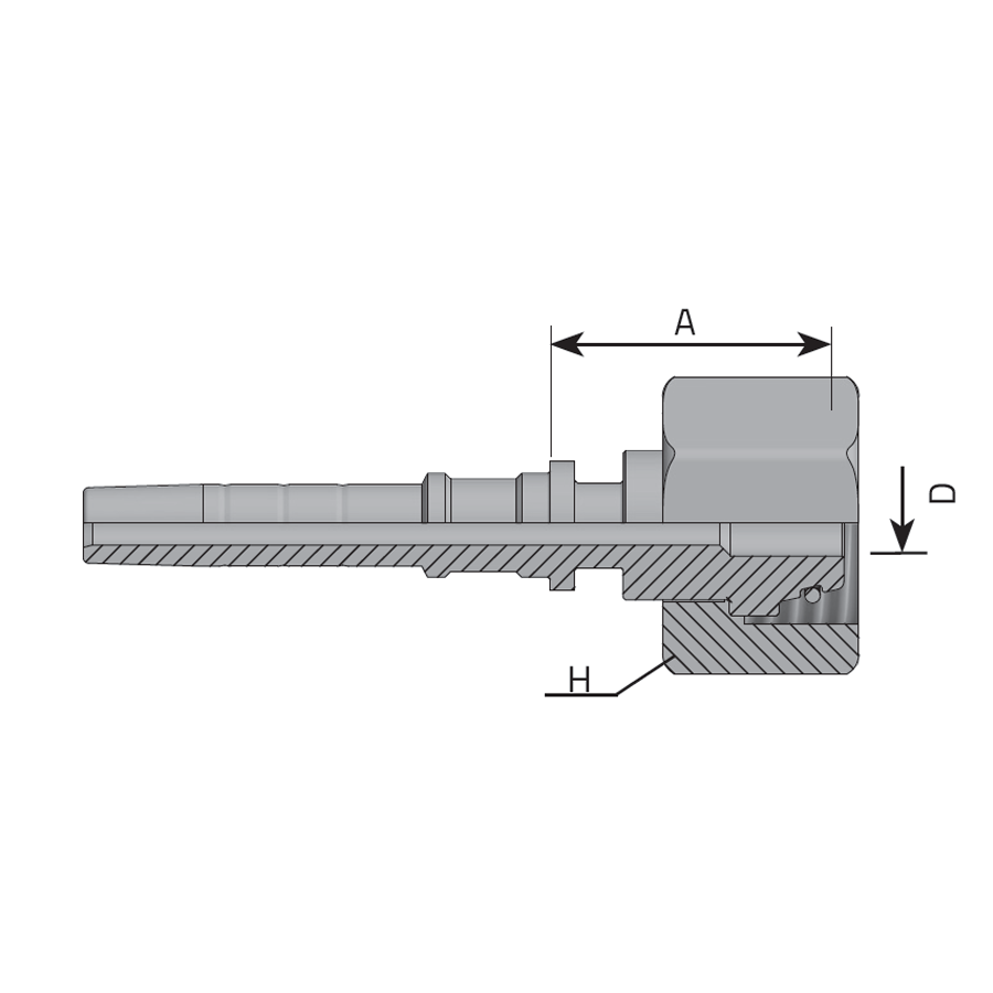 INTERLOCK METRIC FEMALE FOR WATERBLAST HOSE -  Vitillo