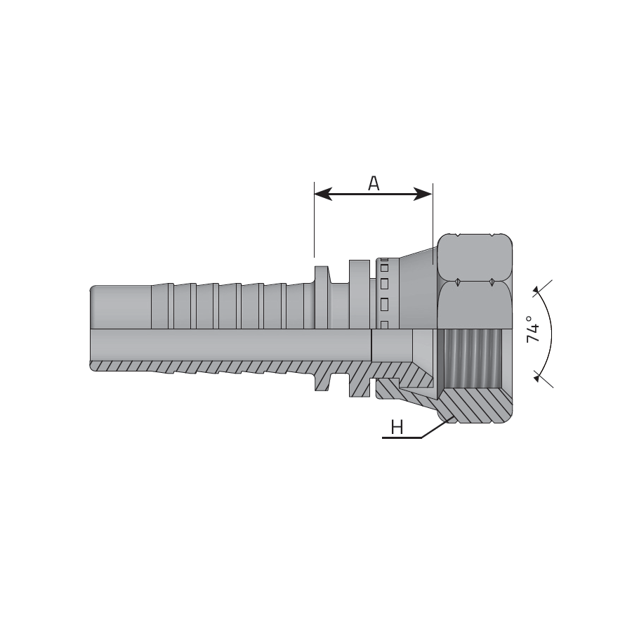 JIC 37° FEMALE