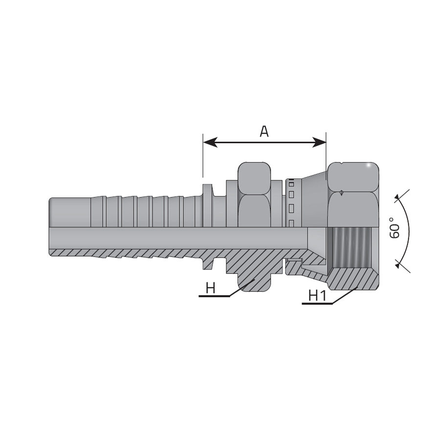 FEMMINA METRICA “KOMATSU” SV 60° -  Vitillo